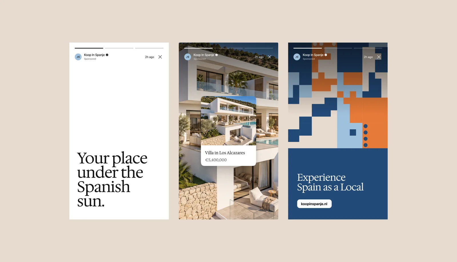 Koop in Spanje: Sociale media (ontwerp)