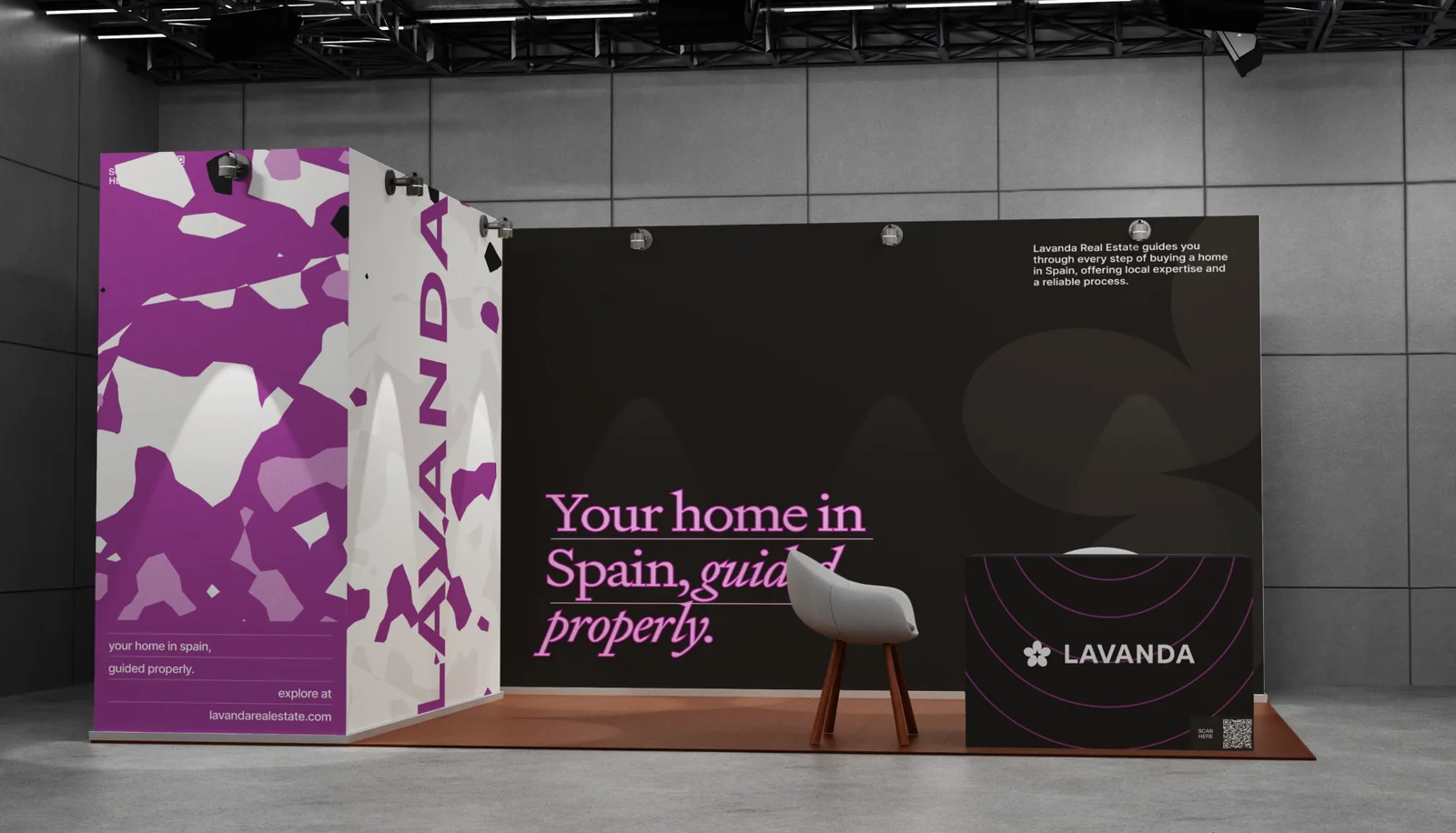Lavanda Real Estate: Beursstand (ontwerp)