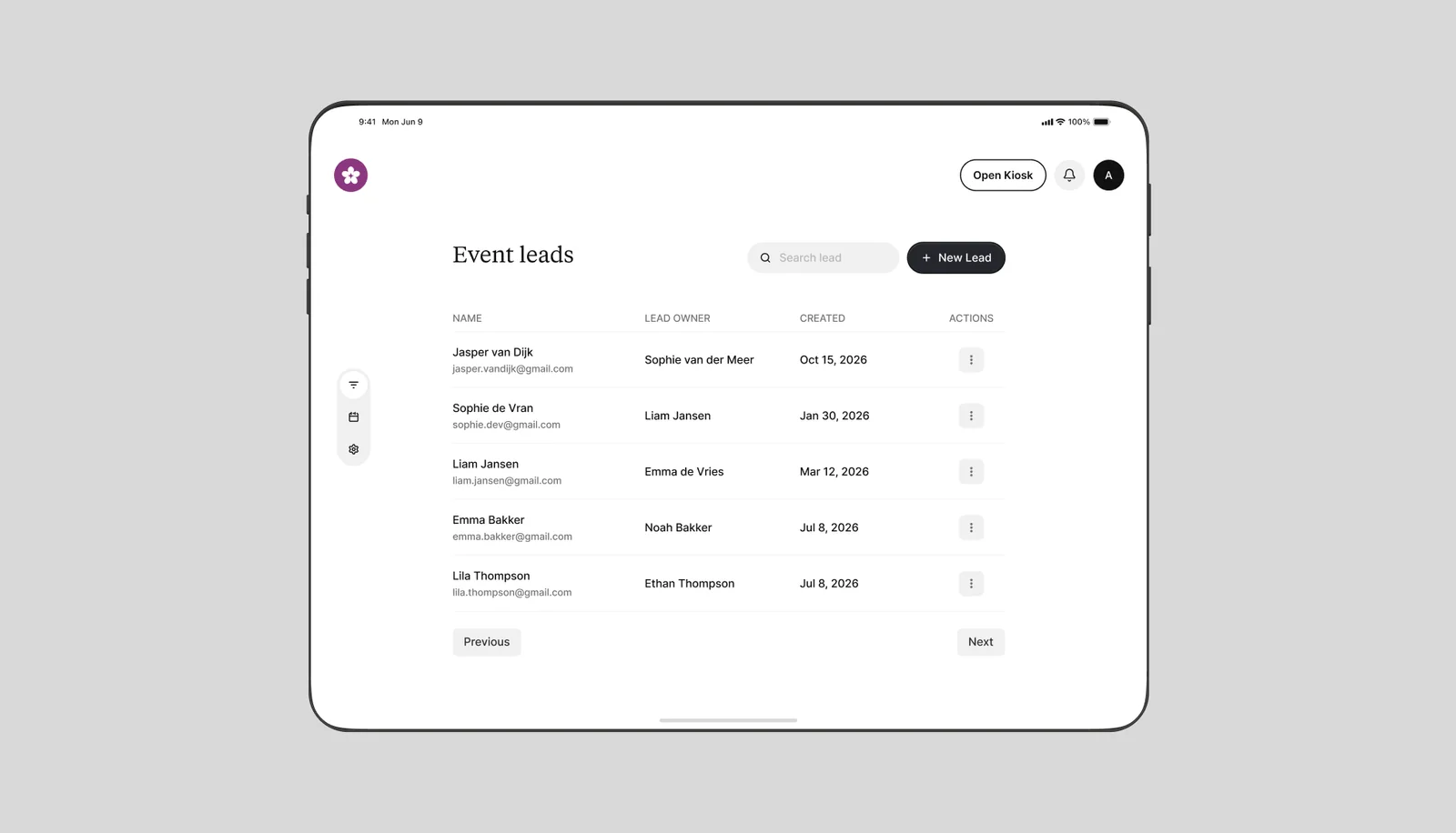 Lavanda Real Estate: Leads verzamelen (ontwerp)