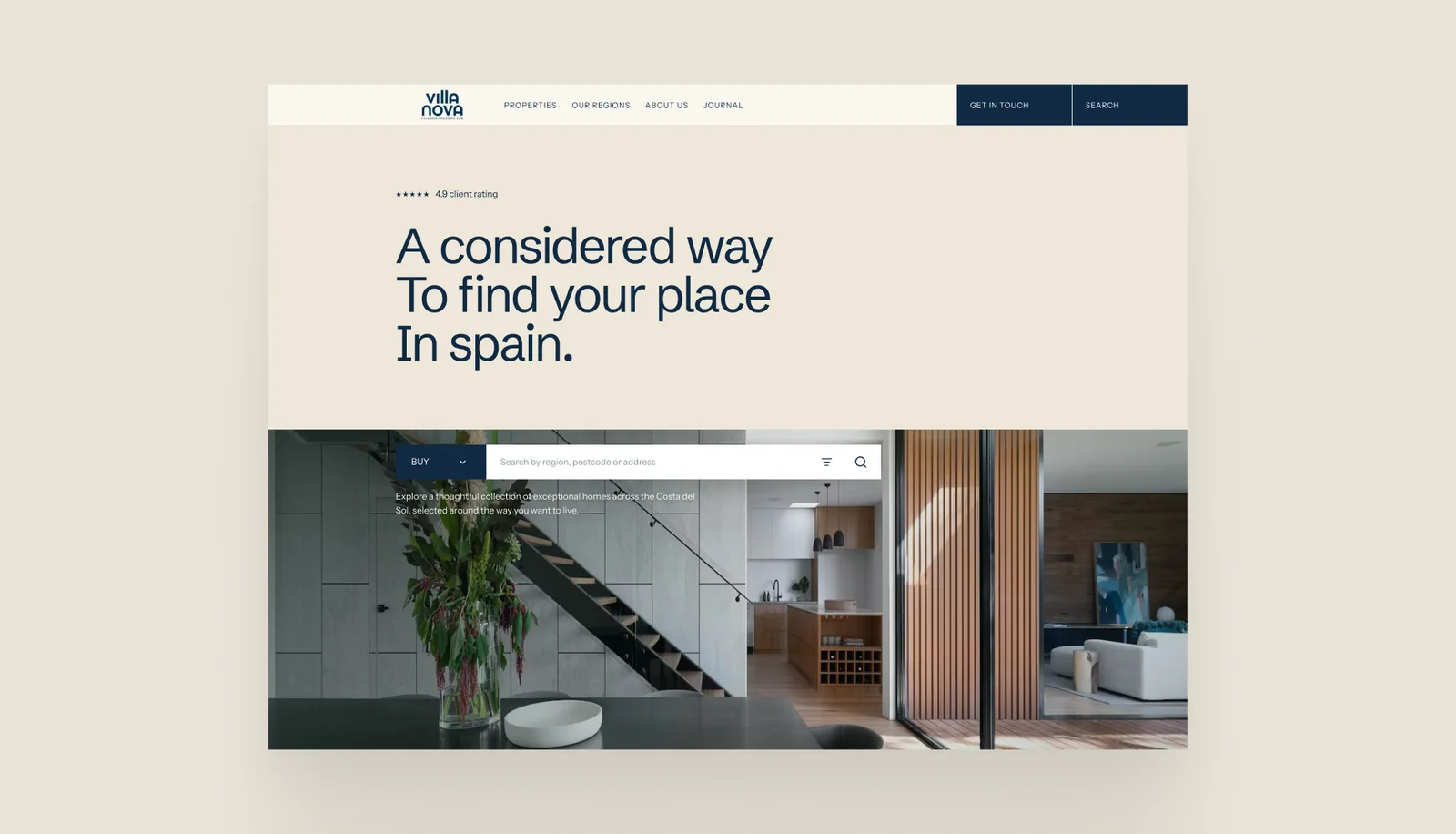 Villa Nova: Website (ontwerp)
