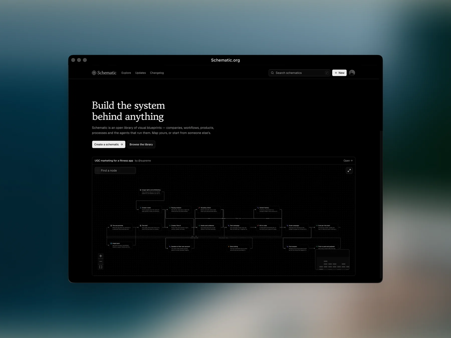 Schematic platform overview